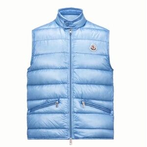 Moncler Gui Packable Down Gilet – Light Blue